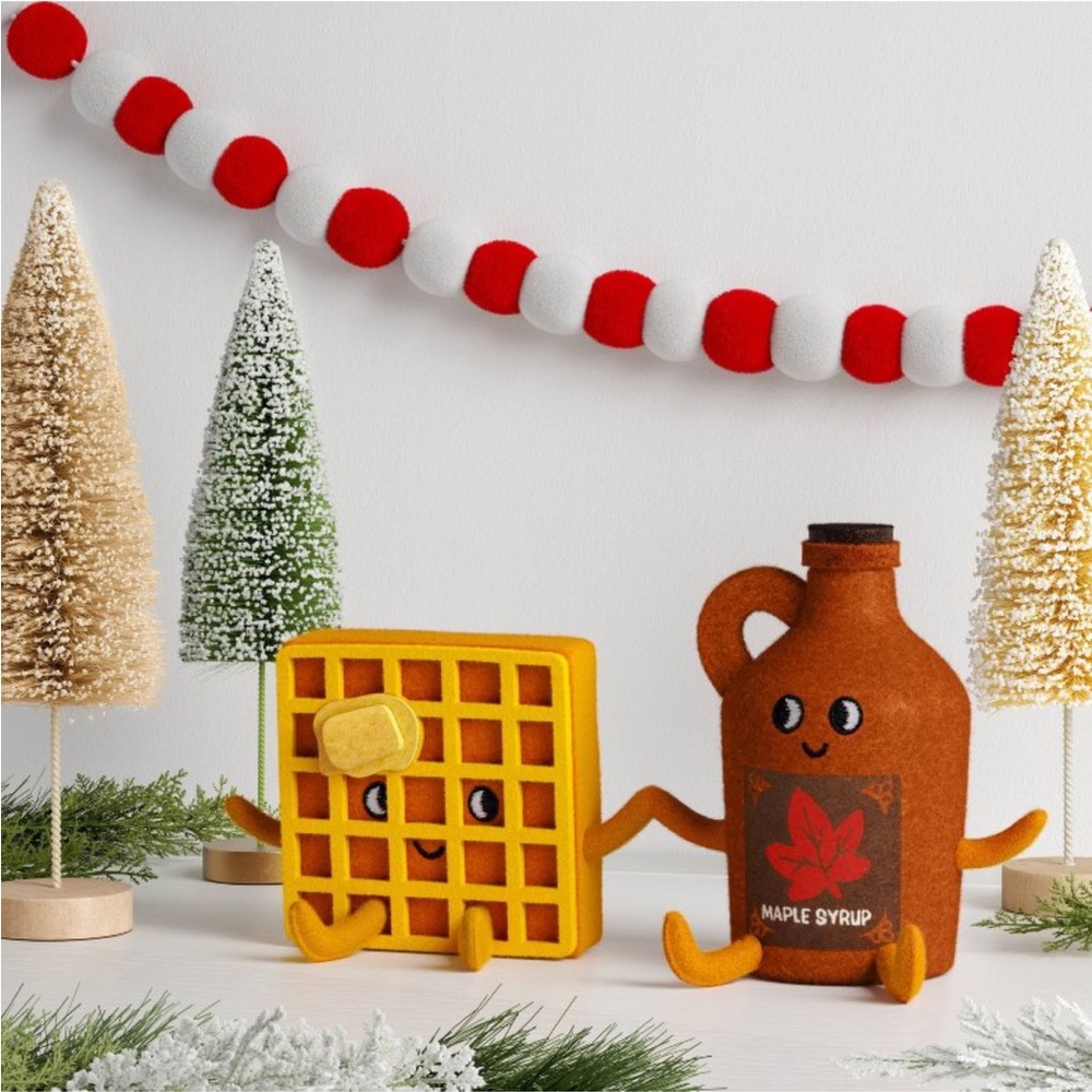 Target Felt Duo Figurines Wondershop Spritz 2025 Waffle & Maple Syrup